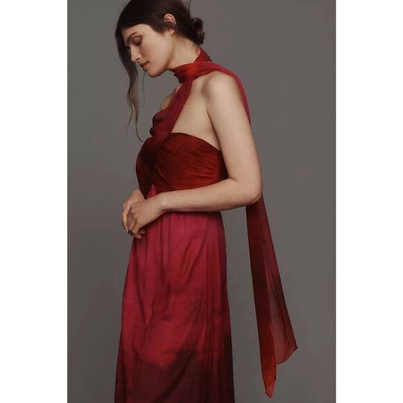 nwt ANTHRPOLOGIE PLENTY by TRACY REESE sz XL Halter Scarf Dress - Picture 3 of 4